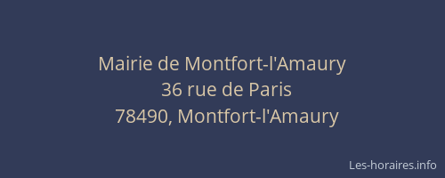 Mairie de Montfort-l'Amaury