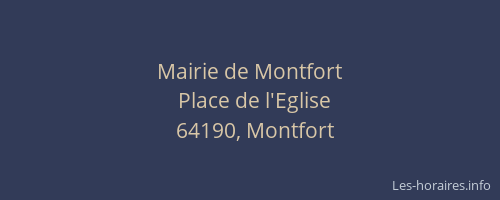 Mairie de Montfort