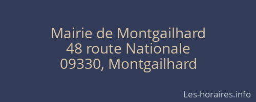 Mairie de Montgailhard