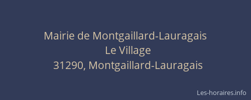 Mairie de Montgaillard-Lauragais