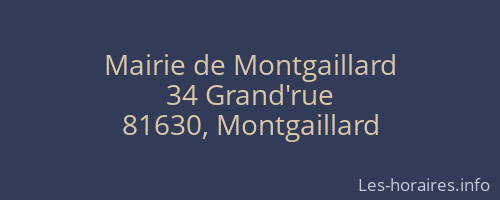 Mairie de Montgaillard