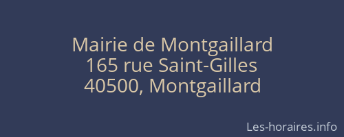 Mairie de Montgaillard