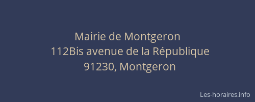 Mairie de Montgeron
