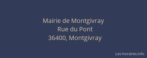Mairie de Montgivray