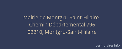 Mairie de Montgru-Saint-Hilaire
