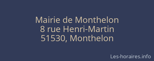 Mairie de Monthelon