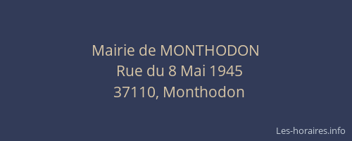 Mairie de MONTHODON