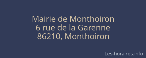 Mairie de Monthoiron