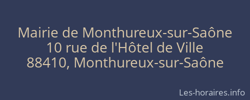 Mairie de Monthureux-sur-Saône