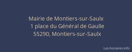 Mairie de Montiers-sur-Saulx