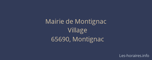 Mairie de Montignac