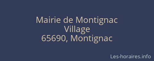 Mairie de Montignac