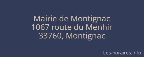 Mairie de Montignac