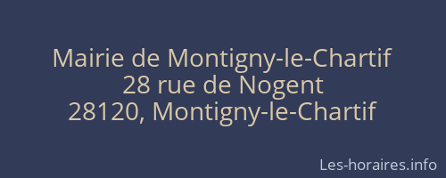 Mairie de Montigny-le-Chartif