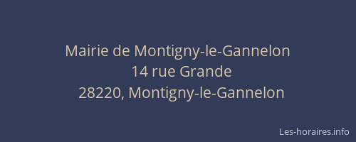 Mairie de Montigny-le-Gannelon
