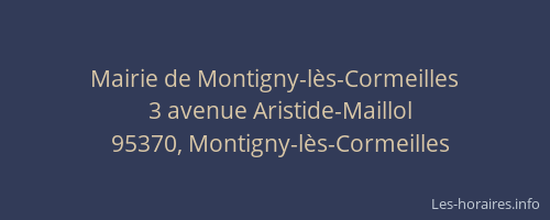 Mairie de Montigny-lès-Cormeilles