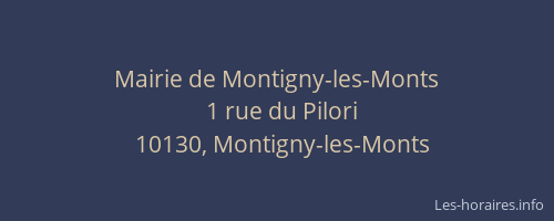 Mairie de Montigny-les-Monts