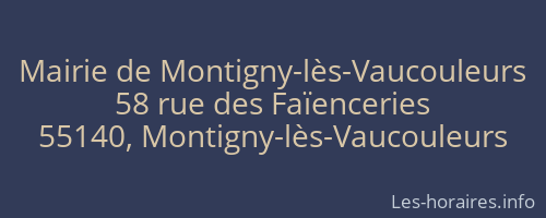 Mairie de Montigny-lès-Vaucouleurs
