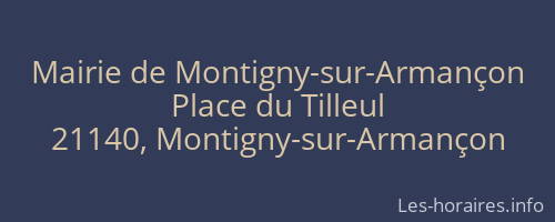 Mairie de Montigny-sur-Armançon