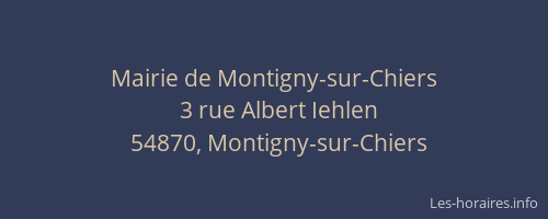 Mairie de Montigny-sur-Chiers