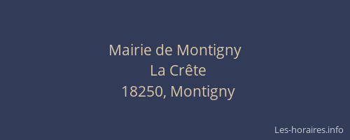 Mairie de Montigny