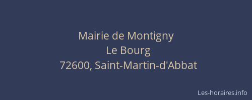 Mairie de Montigny