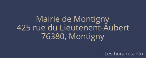 Mairie de Montigny