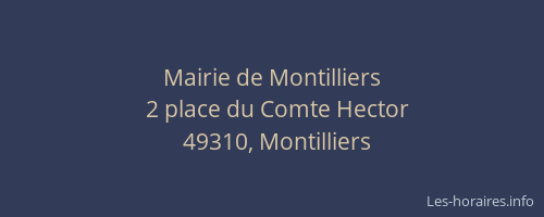 Mairie de Montilliers