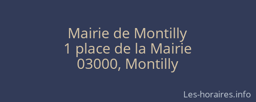 Mairie de Montilly