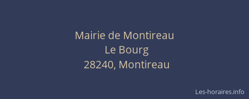 Mairie de Montireau