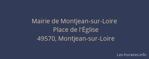 Mairie de Montjean-sur-Loire