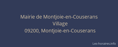 Mairie de Montjoie-en-Couserans