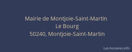 Mairie de Montjoie-Saint-Martin