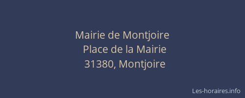 Mairie de Montjoire