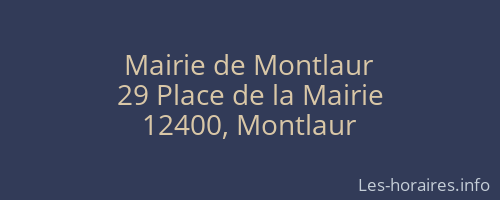 Mairie de Montlaur