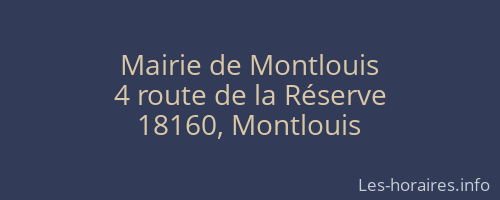 Mairie de Montlouis