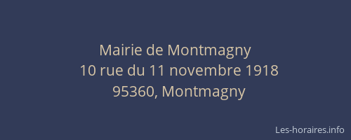 Mairie de Montmagny