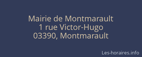 Mairie de Montmarault