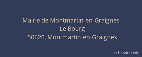Mairie de Montmartin-en-Graignes