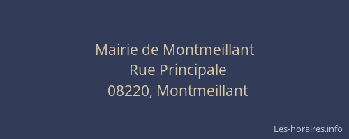 Mairie de Montmeillant