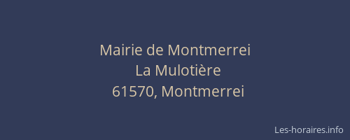 Mairie de Montmerrei
