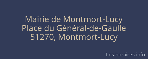 Mairie de Montmort-Lucy