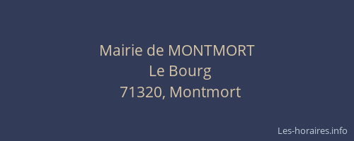 Mairie de MONTMORT