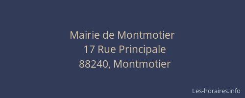 Mairie de Montmotier