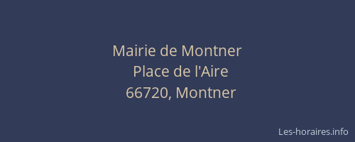 Mairie de Montner