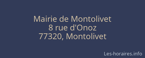 Mairie de Montolivet
