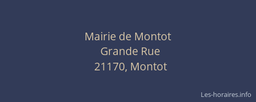 Mairie de Montot