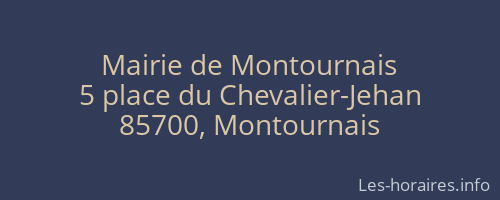 Mairie de Montournais