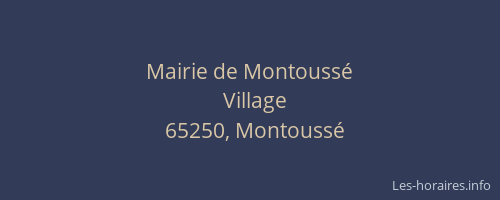Mairie de Montouss&eacute;