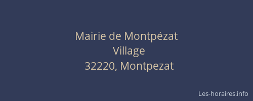 Mairie de Montpézat